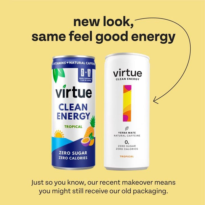 Virtue Yerba Mate - Natural Energy Drink - 12 x 250ml - Health Foods at MySupplementShop by Virtue