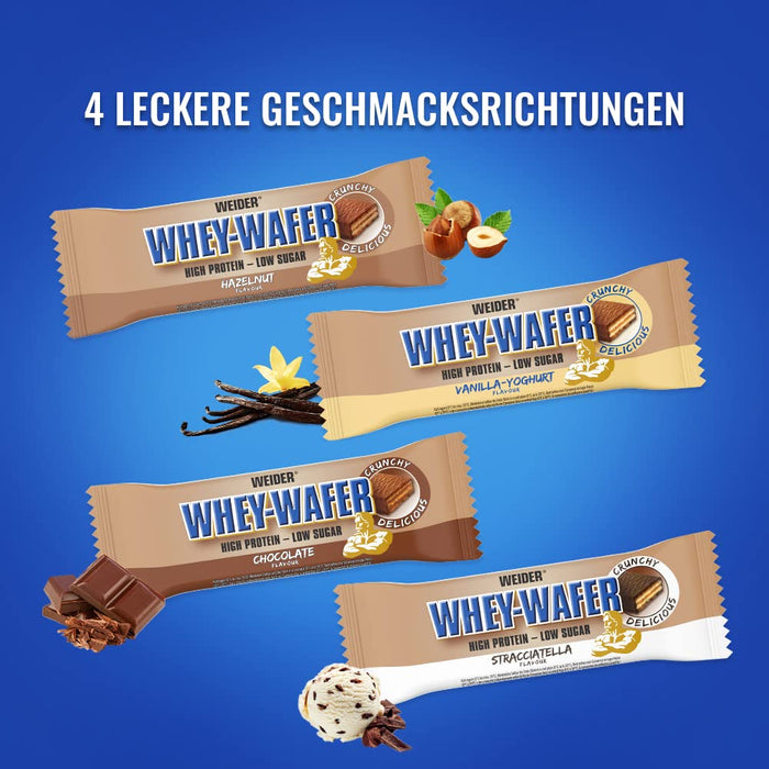 Weider Nutrition Whey Wafer Bar 12 x 35g - Wafers at MySupplementShop by Weider