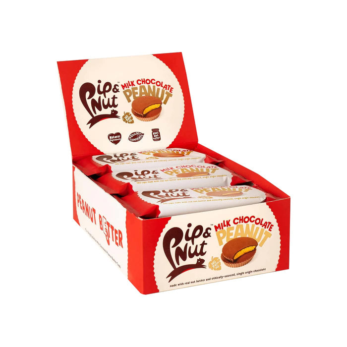 Pip & Nut Chocolate Nut Butter Cups 12x34g - Blocks & Bars at MySupplementShop by Pip & Nut