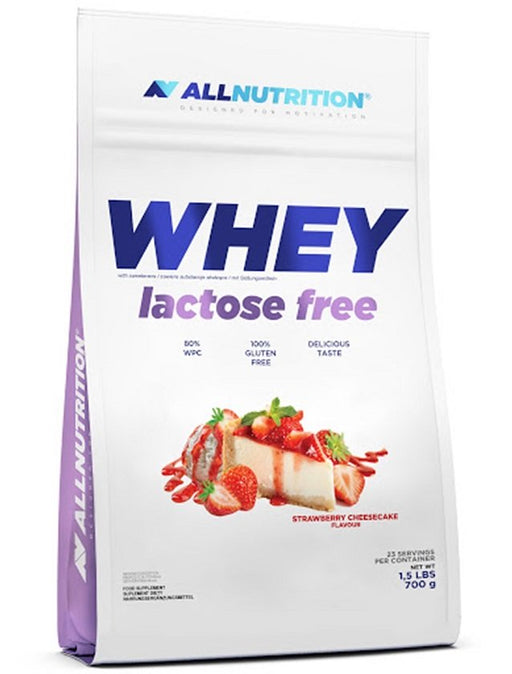 Allnutrition Whey Lactose Free, Strawberry Cheesecake - 700g