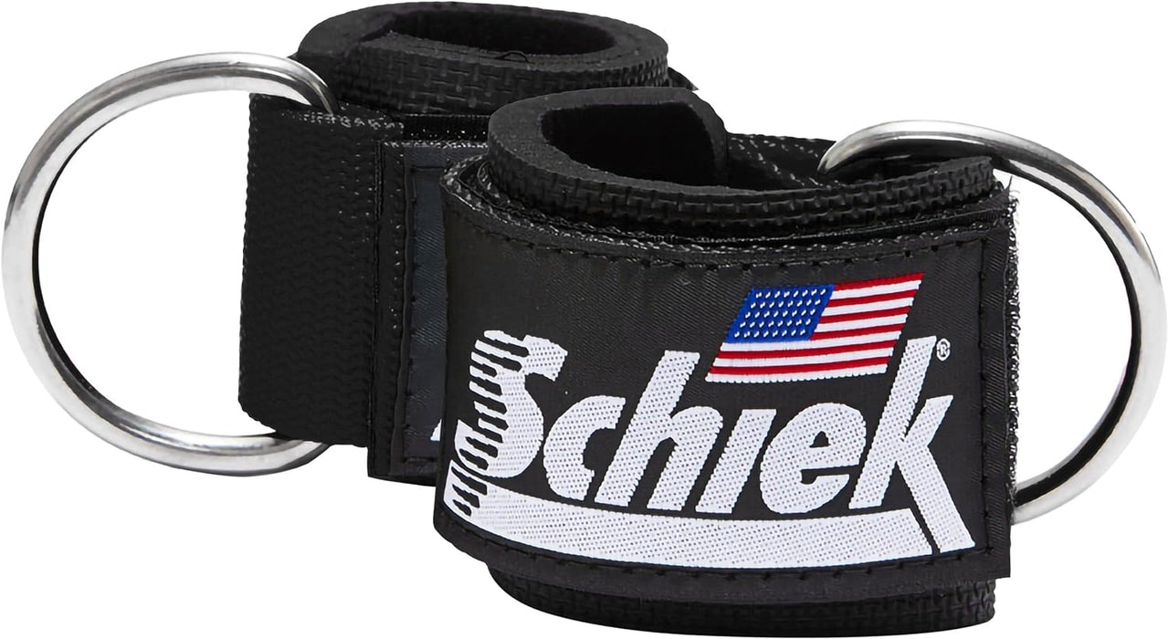 Schiek Sports Model 1700 Neoprene Ankle Straps - Black - Ankle Straps at MySupplementShop by Schiek Sports