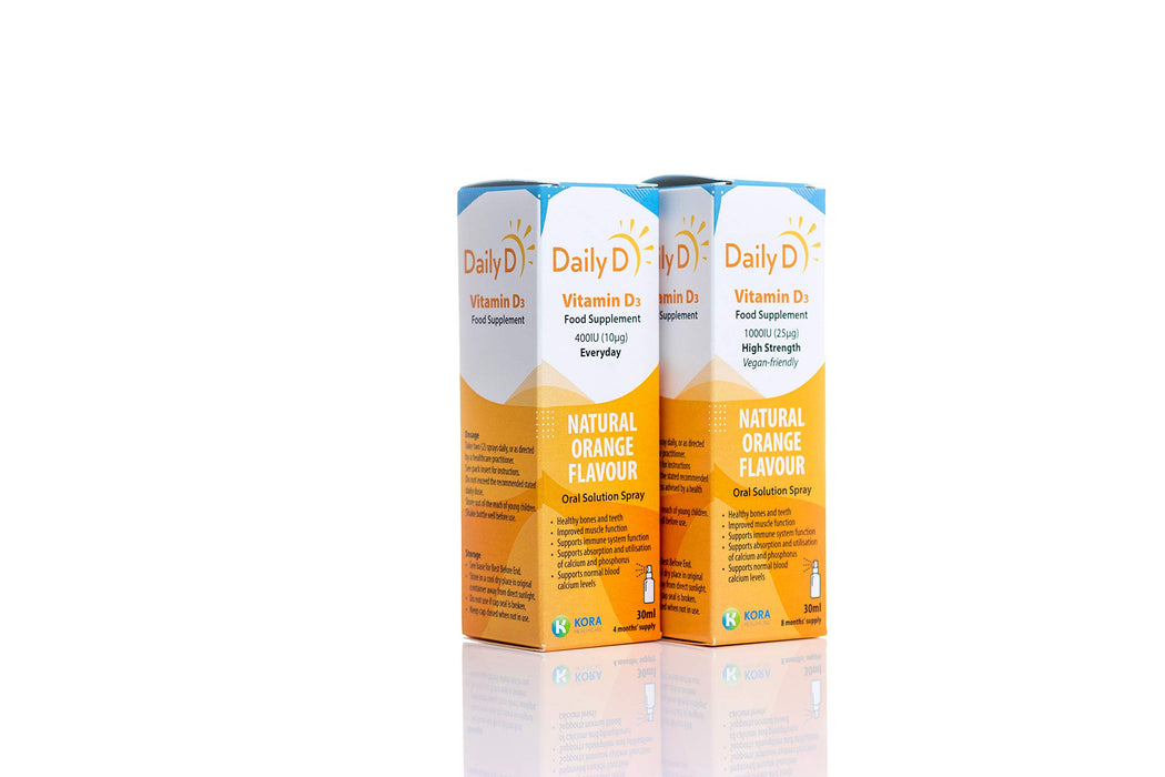 DailyD 1000iu Vitamin D3 Spray