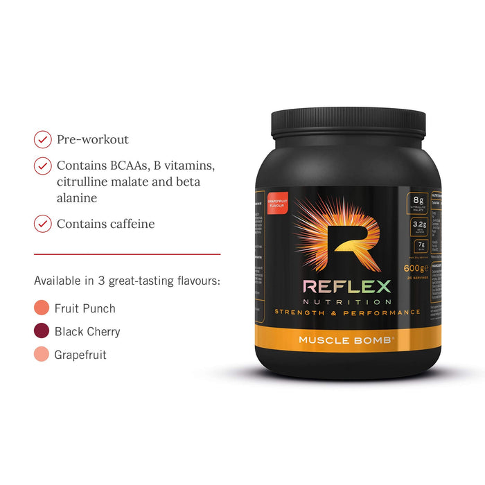 Reflex Nutrition Muscle Bomb 600g Grapefruit at MySupplementShop.co.uk