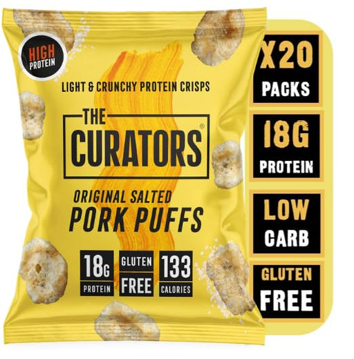 The Curators Pork Puffs 20x25g - Multipack at MySupplementShop by THE CURATORS