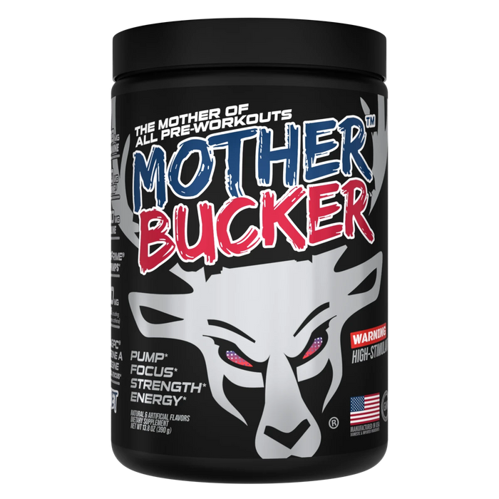 Mother Bucker Pre-Workout 400g: Ultimate Energy, Pumps, & Focus for Hardcore Athletes