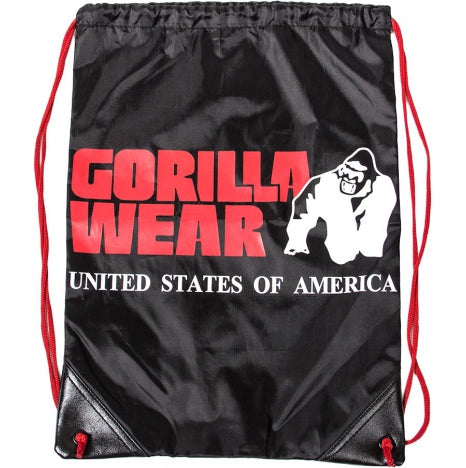 Gorilla Wear Drawstring Bag - Black/Red