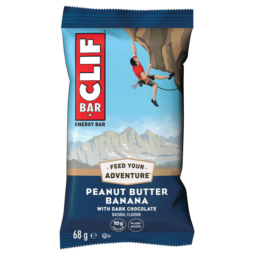 CLIF Bar 12x68g Peanut Butter Banana with Dark Chocolate Best Value Snack Food Bar at MYSUPPLEMENTSHOP.co.uk