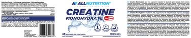 Allnutrition Creatine Monohydrate XtraCaps 180 caps at the cheapest price at MYSUPPLEMENTSHOP.co.uk