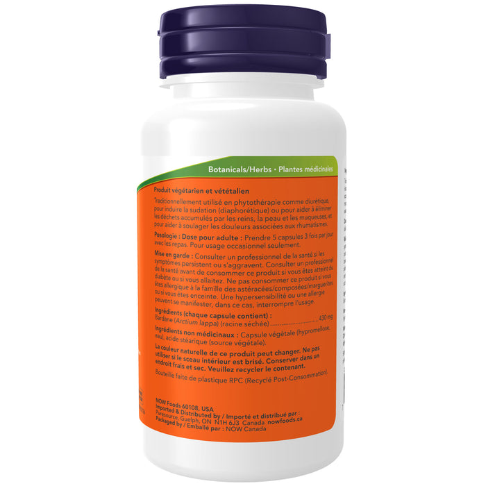 NOW Foods Burdock Root, 430mg - 100 capsules