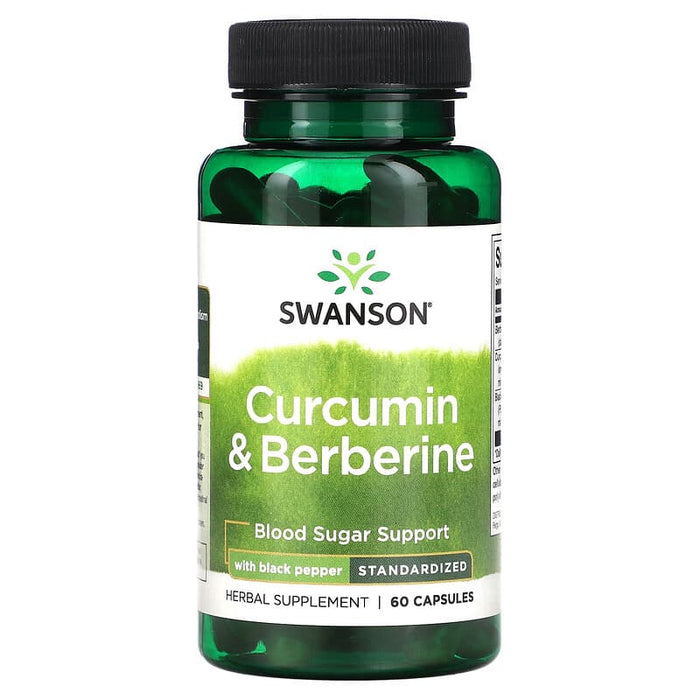 Swanson Curcumin & Berberine with Black Pepper 60 Caps - Supplements at MySupplementShop by Swanson