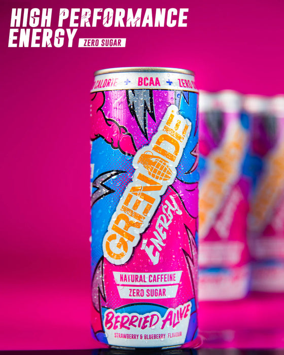 Grenade Energy Sugar Free Energy Drink 12x330ml - Sports Nutrition at MySupplementShop by Grenade