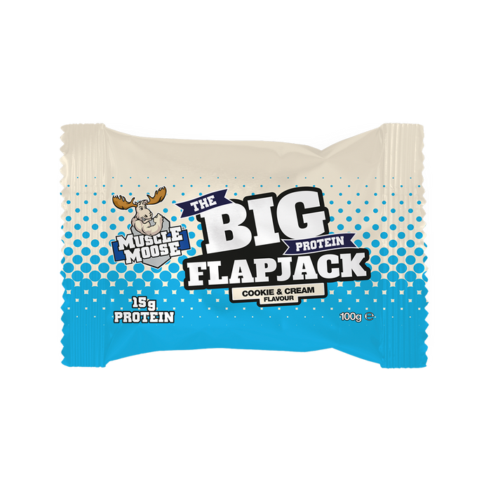 Muscle Moose Big Protein Flapjack 12x100g - Sports Nutrition at MySupplementShop by Muscle Moose