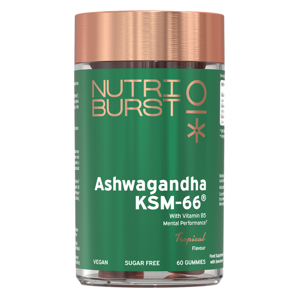 Nutriburst Ashwagandha KSM-66 2 180g Tropical | Premium Sports Supplements at MYSUPPLEMENTSHOP.co.uk