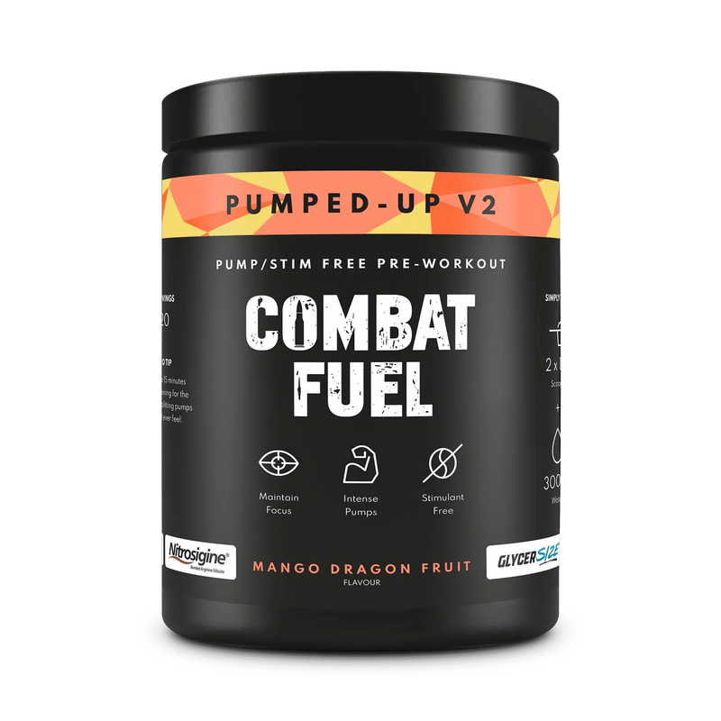 Combat Fuel Pumped Up V2 450g - Mango Dragonfruit - Sports Nutrition at MySupplementShop by Combat Fuel