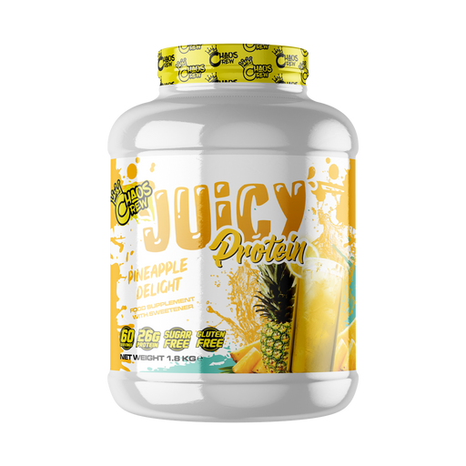 Chaos Crew Juicy Protein 1.8kg Pineapple Delight - Sports Supplements at MySupplementShop by Chaos Crew