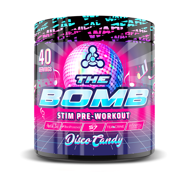 Chemical Warfare The Bomb 340g Disco Candy | Premium Pre Workout Energy at MySupplementShop.co.uk