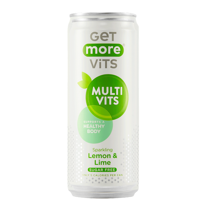 Get More Vits Multivits Can 12x330ml Sparkling Lemon & Lime | Premium Vitamins & Minerals at MySupplementShop.co.uk