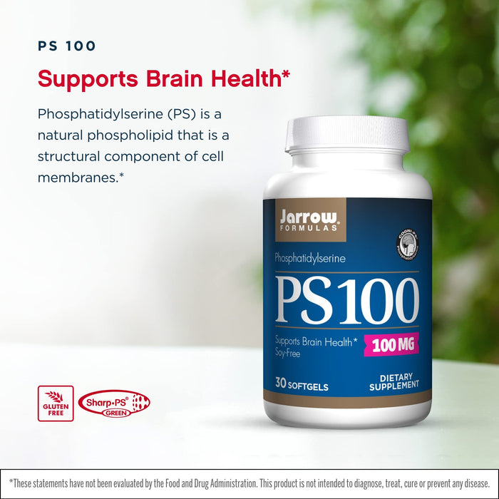 Jarrow Formulas PS 100 - 30 softgels - Health and Wellbeing at MySupplementShop by Jarrow Formulas