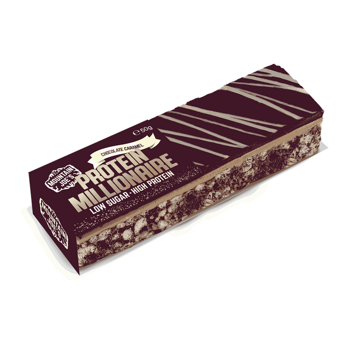 Mountain Joe's Protein Millionaire 10x50g - Chocolate Caramel - Protein Bars at MySupplementShop by Mountain Joe's