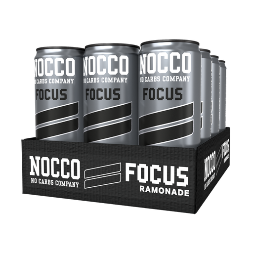 NOCCO Focus 12x330ml Ramonade | Premium Energy & Endurance at MySupplementShop.co.uk