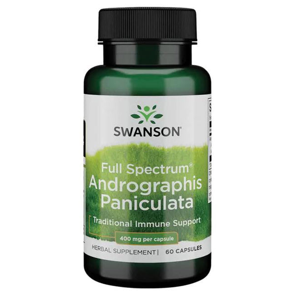 Swanson Full Spectrum Andrographis Paniculata, 400mg - 60 caps | Top Rated Sports Supplements at MySupplementShop.co.uk