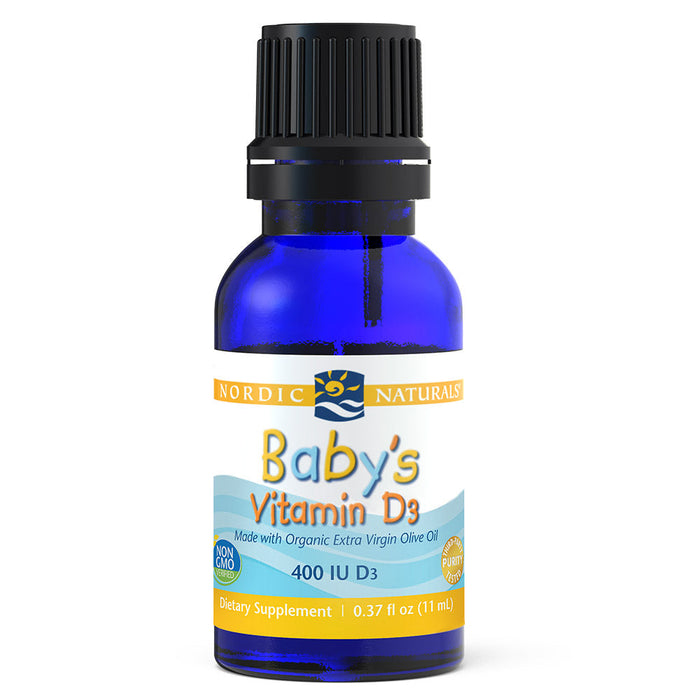 Nordic Naturals Babys Vitamin D3, 400 IE – 11 ml.