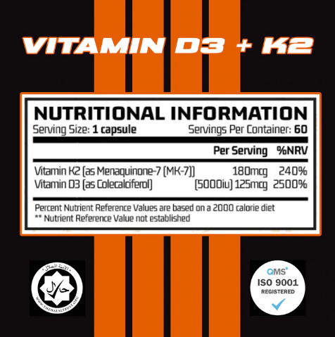 Chemical Warfare Vitamin D3 &amp; K2 60 Kapseln