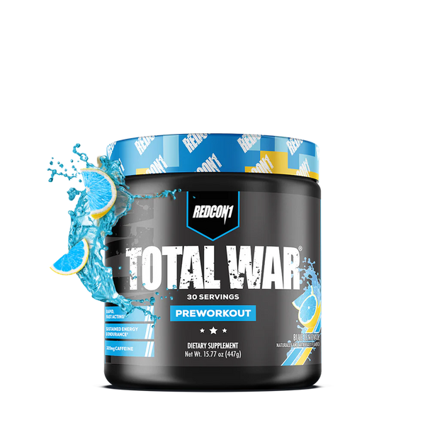 Redcon1 Total War Preworkout 30 Servings - Blue Lemonade - Pre Workout at MySupplementShop by RedCon1