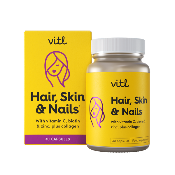 Vitl Hair, Skin & Nails 115g | Premium Sports Supplements at MYSUPPLEMENTSHOP.co.uk