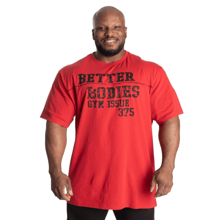 Better Bodies Union Original Tee Chilli Red - Large - T-Shirt at MySupplementShop by Better Bodies