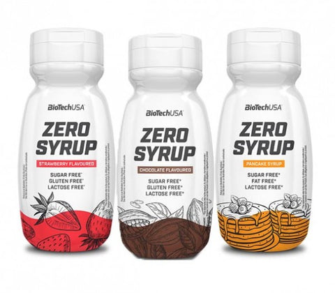 BioTechUSA Zero Sirup, Erdbeere – 320 ml.