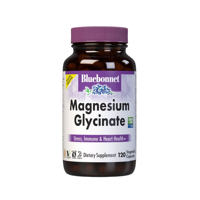 Bluebonnet Magnesium Glycinate 120 Vegetable Capsules