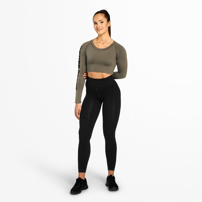 Better Bodies Bowery Cropped LS - Wash Green