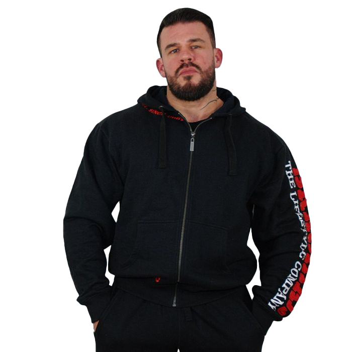 Brachial Zip Hoodie Gym - Black/Red