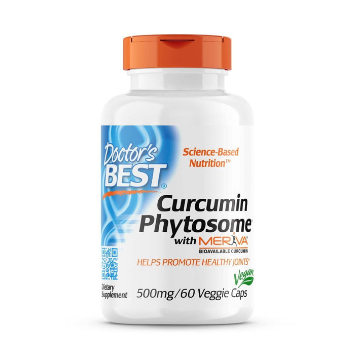 Doctor's Best Curcumin Phytosome with Meriva 500mg 60 Veggie Capsules - Joint Support at MySupplementShop by Doctor's Best