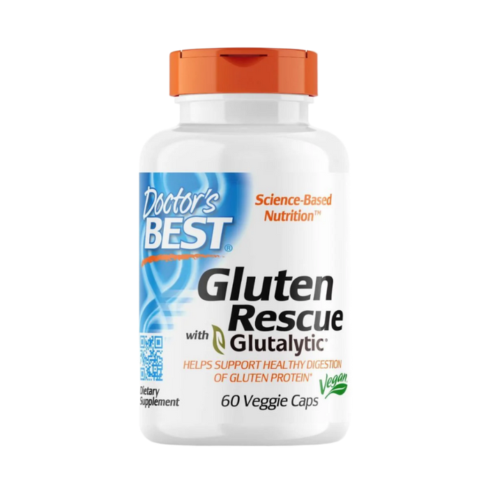 Doctor's Best Gluten Rescue mit Glutalytic – 60 Kapseln