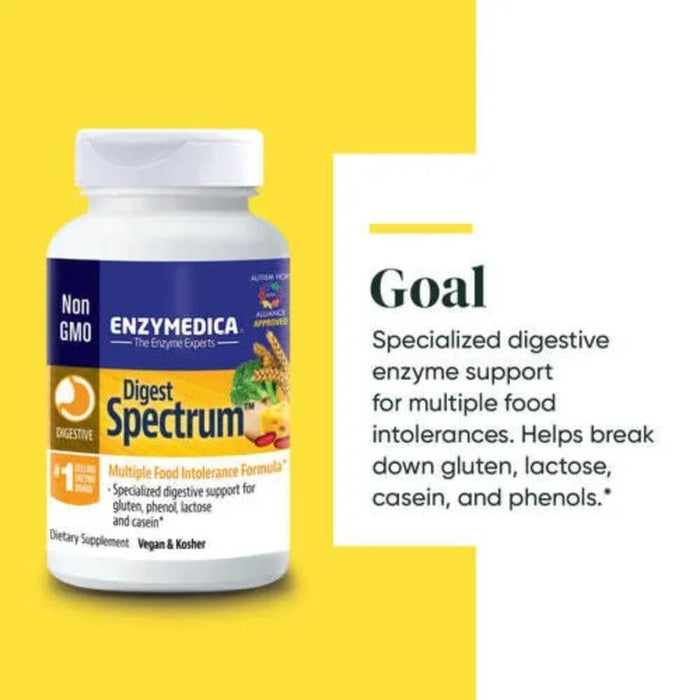 Enzymedica Digest Spectrum 120 Capsules Best Value Nutritional Supplement at MYSUPPLEMENTSHOP.co.uk