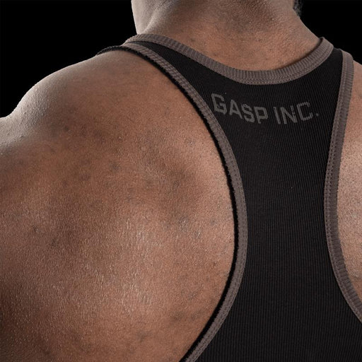 GASP Ribbed T-Back - Black - XL - Tank Top at MySupplementShop by Gasp