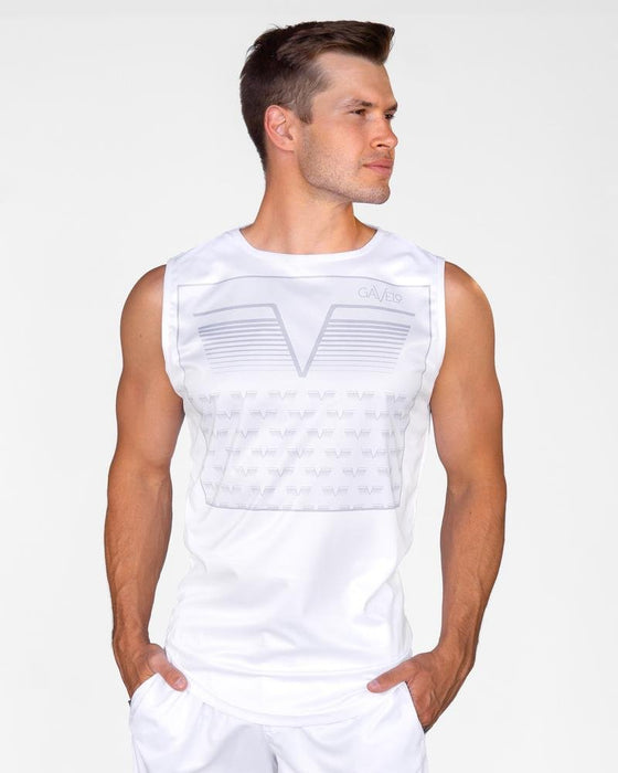 Gavelo Sniper White Sleeveless Tee - Sleeveless Tee at MySupplementShop by Gavelo