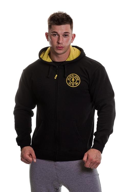 Gold's Gym Muscle Joe Zip Through Hoodie Black