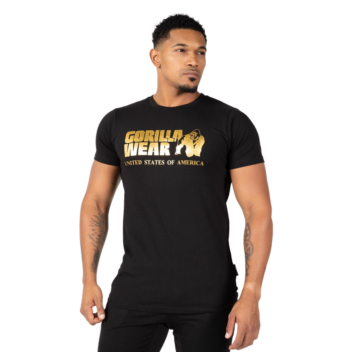 Gorilla Wear Classic T-Shirt Black/Gold