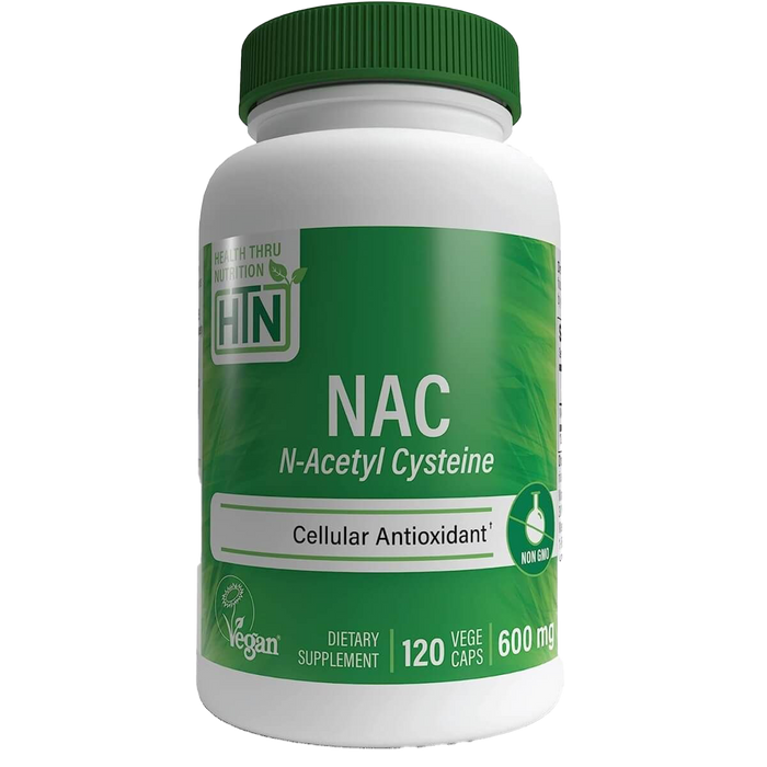 Health Thru Nutrition NAC (N-Acetyl Cysteine) 600mg 120 Veggie Capsules