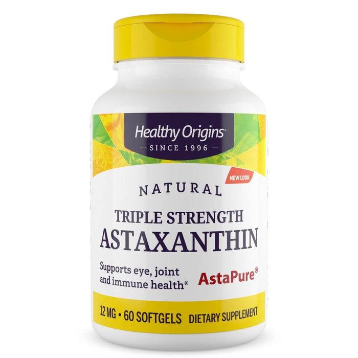 Healthy Origins Astaxanthin 12mg 60 Softgels - Brain & Memory at MySupplementShop by Healthy Origins