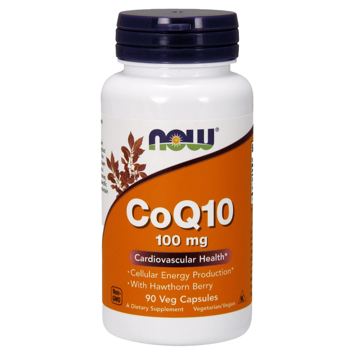 NOW Foods CoQ10 mit Weißdornbeere, 100 mg – 90 Kapseln