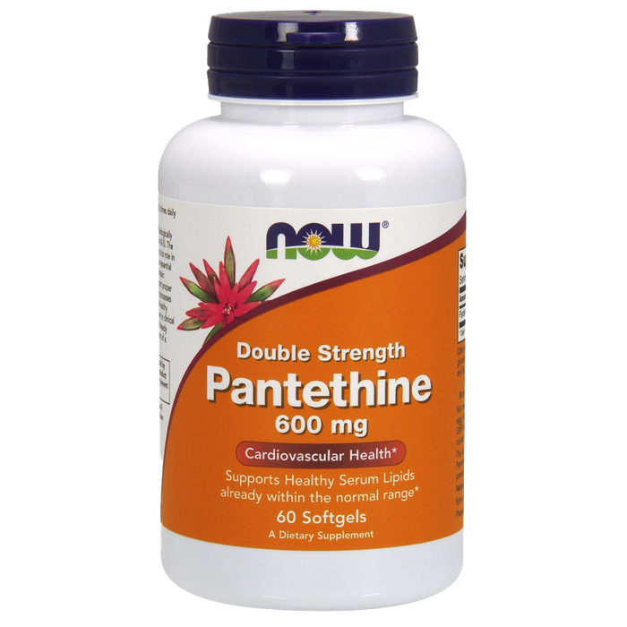 NOW Foods Pantethine, 600 mg doppelte Stärke – 60 Kapseln