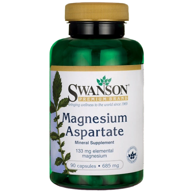 Swanson Magnesiumaspartat, 685 mg – 90 Kapseln