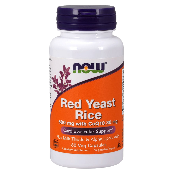 NOW Foods Red Yeast Rice with CoQ10, 600mg - 60 vcaps