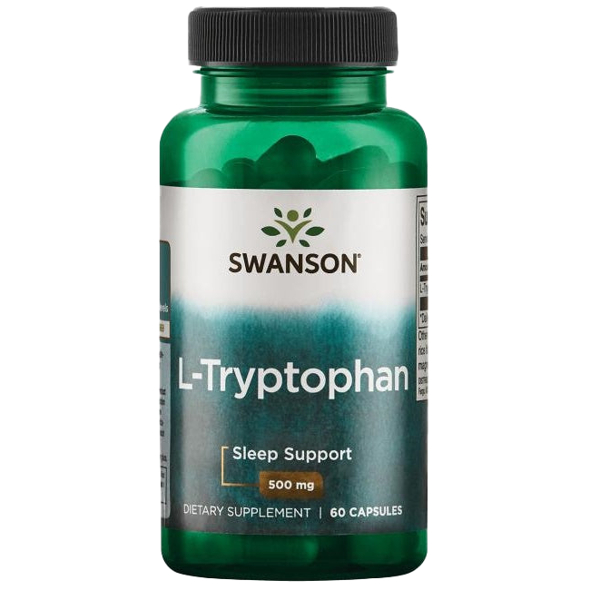 Swanson L-Tryptophan, 500 mg – 60 Kapseln