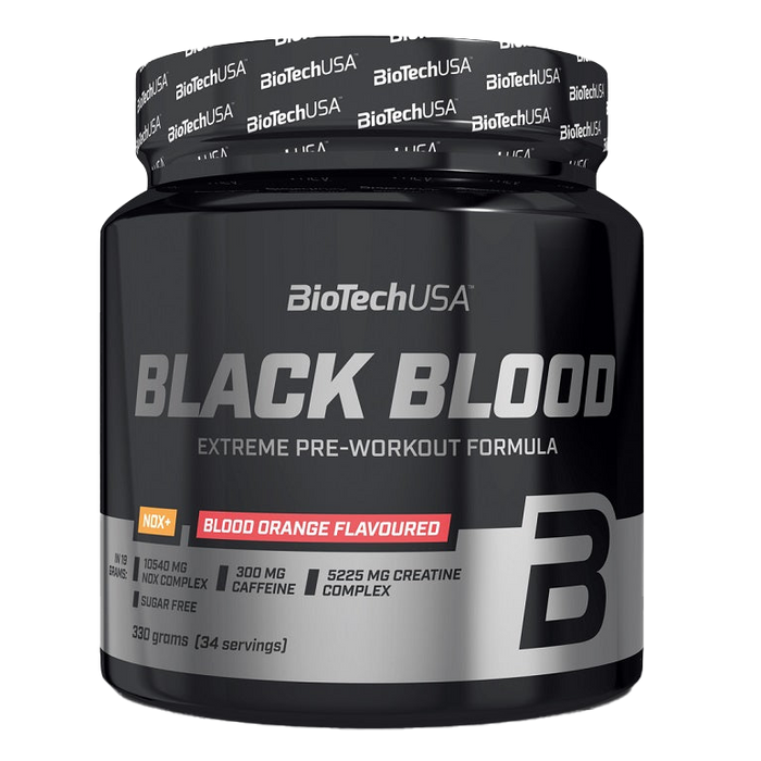 BioTechUSA Black Blood NOX+, Blueberry-Lime (EAN 5999076232376) - 330 grams