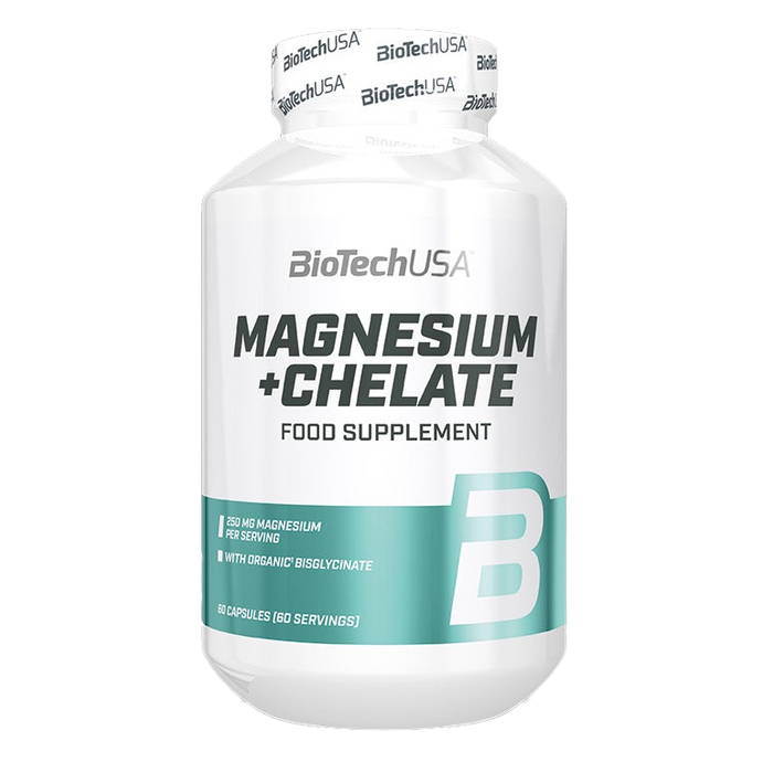 BioTechUSA Magnesium + Chelat – 60 Kapseln